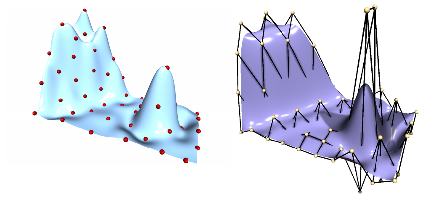 Example of RBF--based deformation and FFD targeting the same mesh.